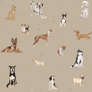 DEKORNIK - TAPETA DOGS BEIGE