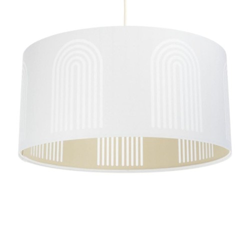 lampa boho tęcza biała