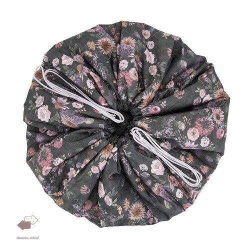 worek na zabawki w kwiaty