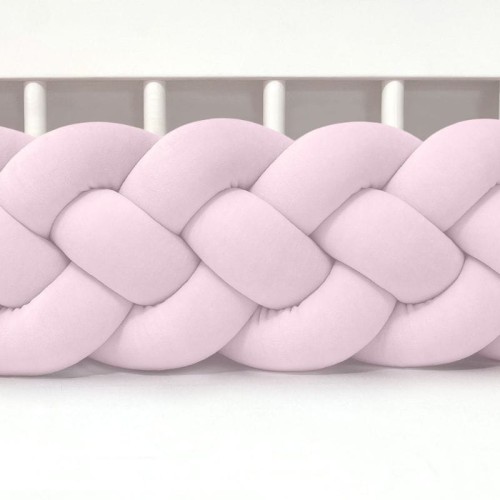 wysoki warkocz welurowy róż