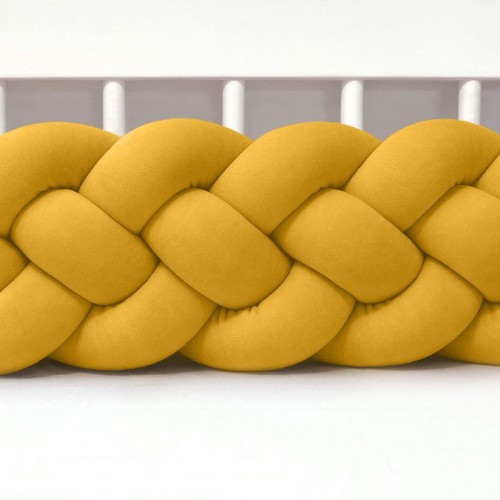 welurowy ochraniacz do łóżeczka