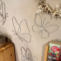 drewniane motylki dekoracja na ścianę