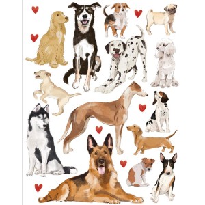 DEKORNIK - NAKLEJKI NA ŚCIANĘ DOGS ARE THE BEST