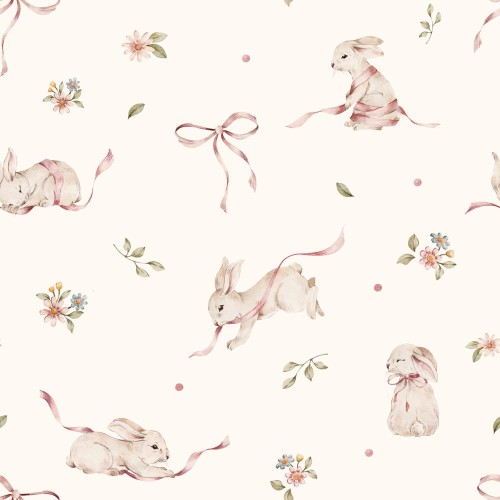 tapeta pink rabbits