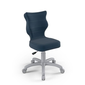 ENTELO - KRZESŁO OBROTOWE DO BIURKA PETIT 3  VELVET GRANATOWY