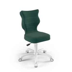 ENTELO - KRZESŁO OBROTOWE DO BIURKA PETIT 4 VELVET ZIELONY