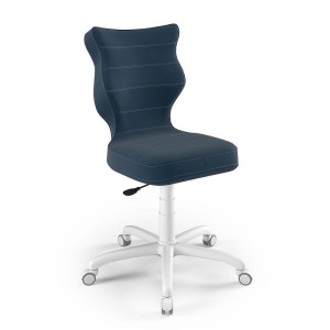 ENTELO - KRZESŁO OBROTOWE DO BIURKA PETIT 5 VELVET GRANATOWY