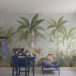 BORASTAPETER - TAPETA NEWBIE WILD JUNGLE MURAL 6945 SZEROKOŚĆ 294 CM WYSOKOŚĆ 265 CM