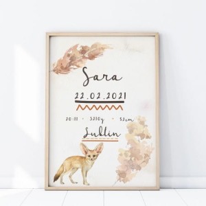 YOKO DESIGN - PLAKAT METRYCZKA FENEK P355