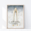plakat rakieta kosmiczna