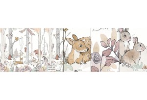 MALUMI MURAL FOREST GIRLS - PRÓBKA TAPETY