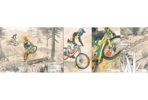 MALUMI BIKE ROAD - PRÓBKA TAPETY 