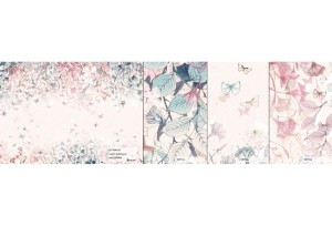 MALUMI BUTTERFLIES BUBBLEGUM - PRÓBKA TAPETY