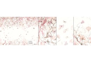 MALUMI BUTTERFLIES ROSE - PRÓBKA TAPETY