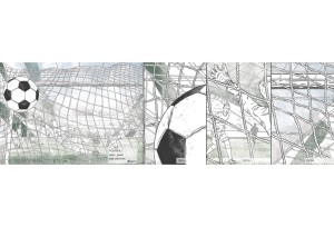 MALUMI FOOTBALL GREEN - PRÓBKA TAPETY  