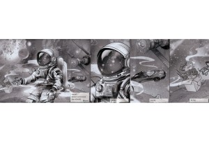 MALUMI GALAXY COMIC BOOK - PRÓBKA TAPETY 