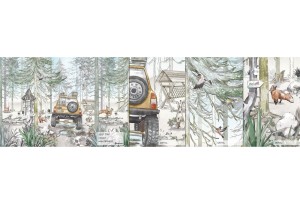 MALUMI JEEP TRIP - PRÓBKA TAPETY