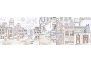 MALUMI LE PETIT PARIS BEIGE - PRÓBKA TAPETY  