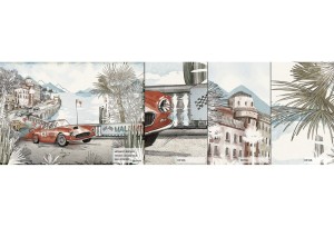 MALUMI MONACO RACING CLOUDY BLUE - PRÓBKA TAPETY 