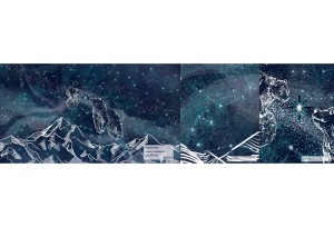 MALUMI NOCNE NIEBO NIEDŹWIADKI - PRÓBKA TAPETY  