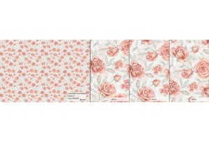 MALUMI POWDER PINK ROSE - PRÓBKA TAPETY 