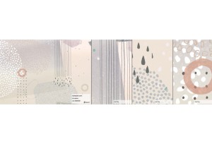 MALUMI RAINBOW DOTS NEUTRAL - PRÓBKA TAPETY  