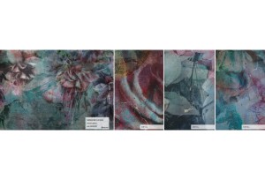 MALUMI SWINGTIME FUCHSIA GREEN - PRÓBKA TAPETY