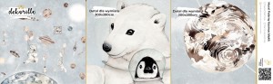 DEKORILLO POLARNY KOSMOS BŁĘKIT - PRÓBKA TAPETY