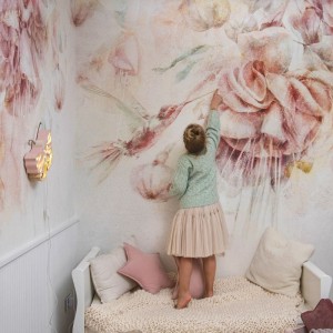 MALUMI - TAPETA SWINGTIME FUCHSIA COLIBRI