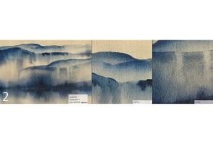 MALUMI AURORA NAVY LANDSCAPE - PRÓBKA TAPETY 