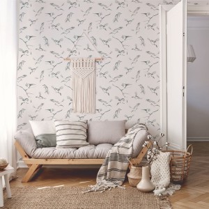 YOKO DESIGN - TAPETA SZKIC PTAKI W119