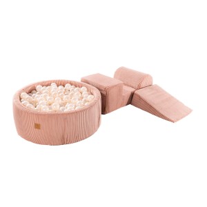 MEOW BABY - PIANKOWY ZESTAW Z BASENEM Z PIŁECZKAMI 90X30 CM SZTRUKS AESTHETIC RÓŻOWY