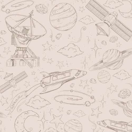 TAPETA KOSMOS MONO BEŻOWA