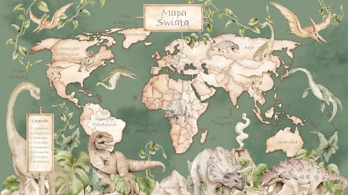 mapa-swiata-dinozaury-zielona-dekorillo.jpg