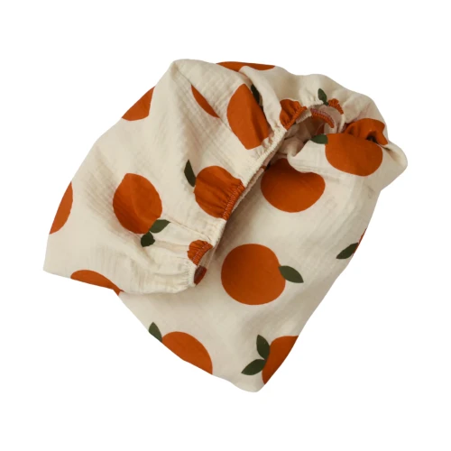 Muślinowe prześcieradło owocki