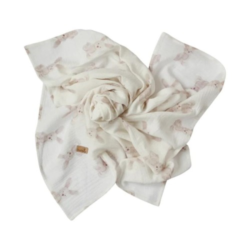 Muślinowy otulacz króliczki