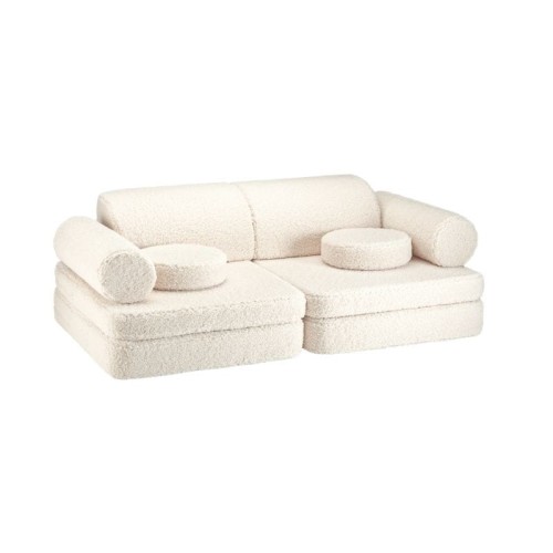 modułowa kanapa dla dziecka cream white