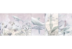 MALUMI MARINE ADVENTURE LILA - PRÓBKA TAPETY