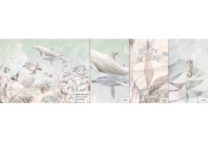 MALUMI MARINE ADVENTURE PISTACHIO - PRÓBKA TAPETY 