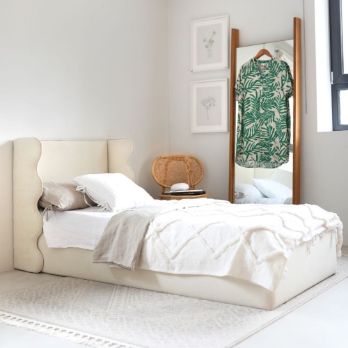 łóżko tapicerowane dla dziecka flow