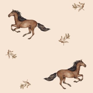 DEKORNIK - TAPETA W KONIE HORSES BEIGE