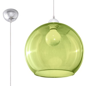 SOLLUX - Lampa wisząca BALL zielona