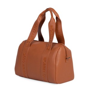 CHILDHOME - TORBA DO WÓZKA MOMMY CLUB VEGAN LEATHER BROWN