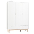 pinio szafa do pokoju dziecka miloo biała 3 drzwiowa