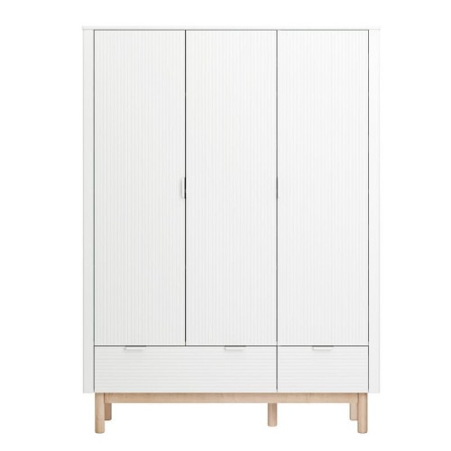 pinio szafa do pokoju dziecka miloo biała 3 drzwiowa