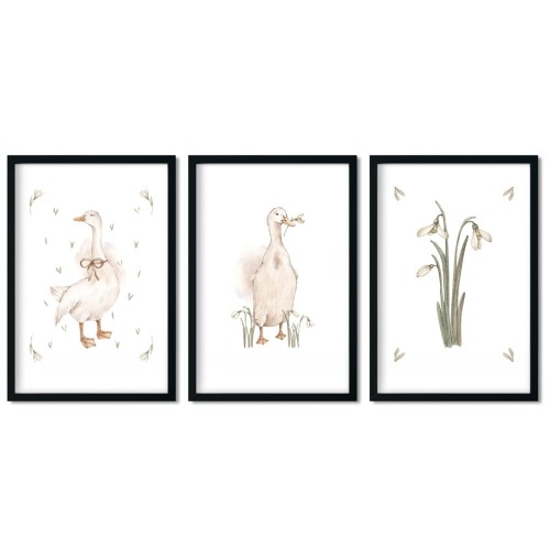 plakaty dla dzieci gaski zestaw