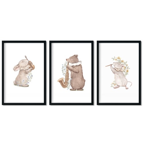 plakaty dla dzieci zwierzaki zestaw