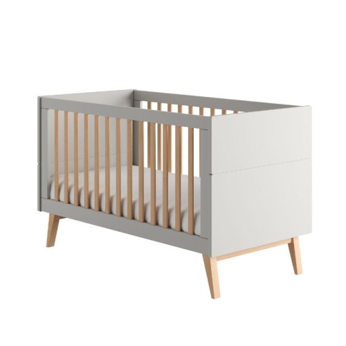 łóżeczko dla niemowlaka 140x70 pinio swing szare