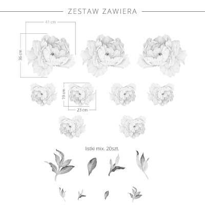 naklejka-na-ścianę-dla-dzieci-piwonie-małe