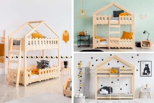 piętrowe łóżka domki